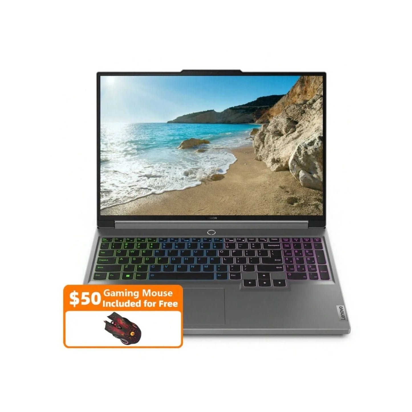 Lenovo 16" Legion 5i Gaming Laptop,Intel i9-14900HX,64GB RAM,4TB SSD,NVIDIA GeForce RTX 4060,Windows 11,Grey,with Gaming Mouse