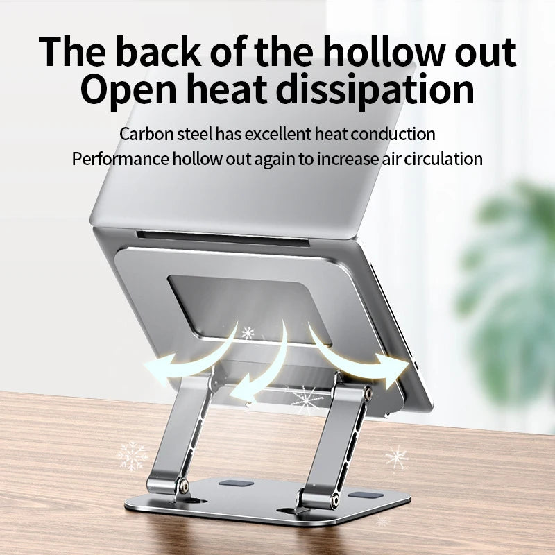 PANTXIKE Laptop Stand Foldable Aluminum Alloy Portable Notebook Stand 10-17 Inch Macbook Air Pro Computer Bracket Laptop Holder